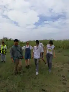 第十七届汉语桥参赛选手洞庭湖探访麋鹿寻找江豚