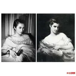 北大女生拍名画写真