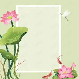 清新荷花淡雅文艺女装ps主图背景素材背景图片免费下载主图直通车psd千库网图片编号4706765