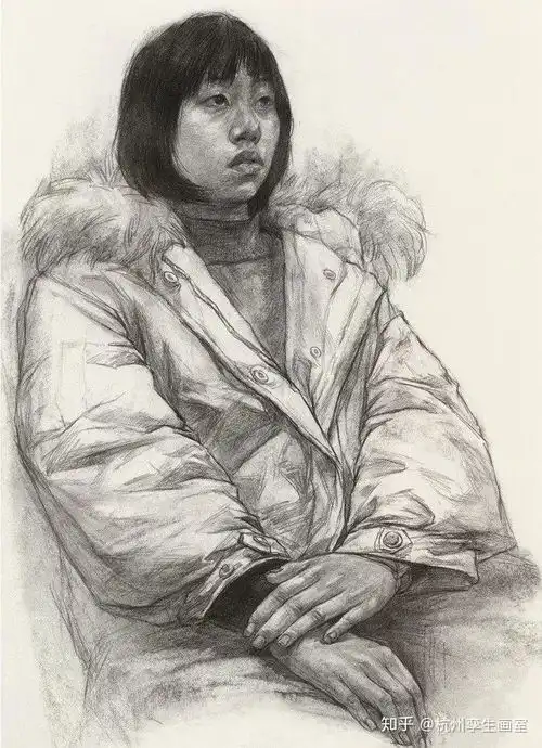 线性素描从头像到半身,难倒了多少美术生