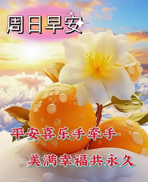 春暖花开最美早安动态表情图片,春风送暖清新早安祝福