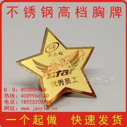 员工胸牌金色彩色胸牌设计姓名胸牌报价胸牌厂家图片