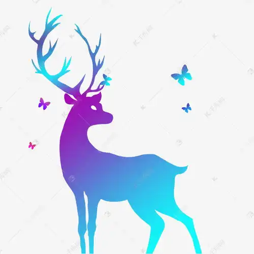 矢量手绘麋鹿图片素材图片免费下载千库网
