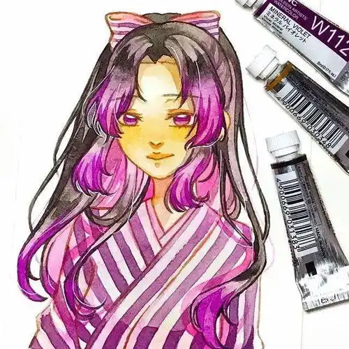 水彩画入门梦幻少女心画风手绘动漫壁纸头像