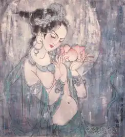壁画盛唐仕女陆铭中国书画服务中心
