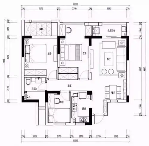 90㎡文艺北欧,简约轻松的空间,住着惬意从容