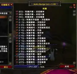 全商业技能信息插件ackisrecipelist