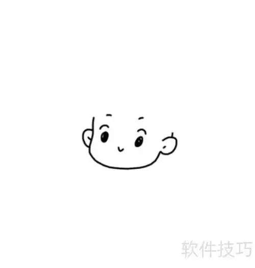 卡通人物卡通书生才子简笔画