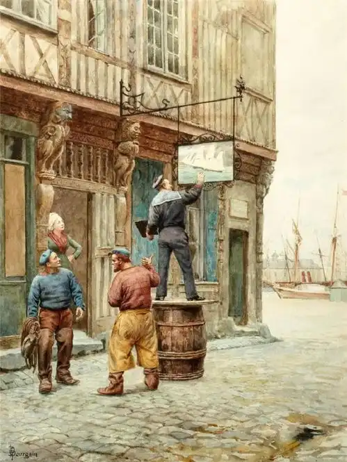 法国艺术家古斯塔夫布尔金绘画作品︱艺术名画