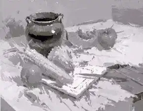 色彩静物为什么画色彩也要考虑黑白灰