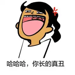 哈哈哈你长的真丑贱表情
