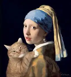 一只橘猫是如何穿越在世界名画之中的