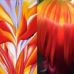 发型师并不都是托尼老师,她设计的每个发型都来源一幅名画,艺术感十足