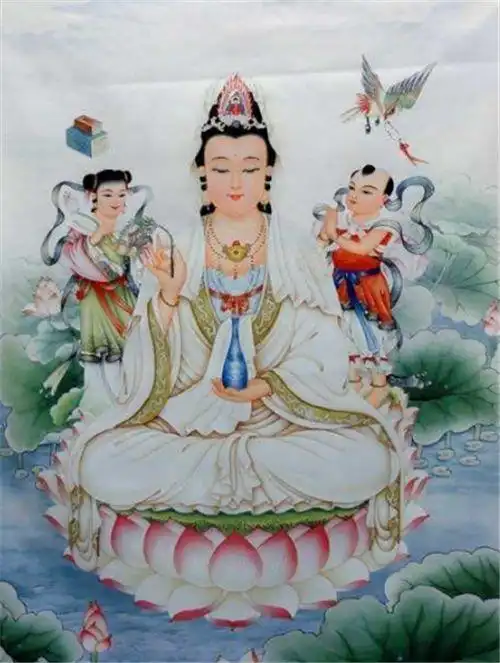 观音菩萨身边有两仙童,男童为牛魔王之子,女童呢来头更大