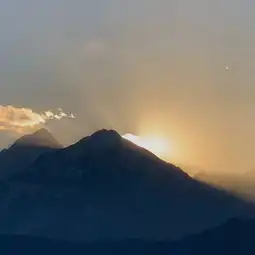 2日徒步华尖山,邂逅金山贡嘎浪漫星空
