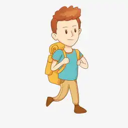 背着大背包出行的男孩免抠png素材图片素材其他格式下载动漫人物大全