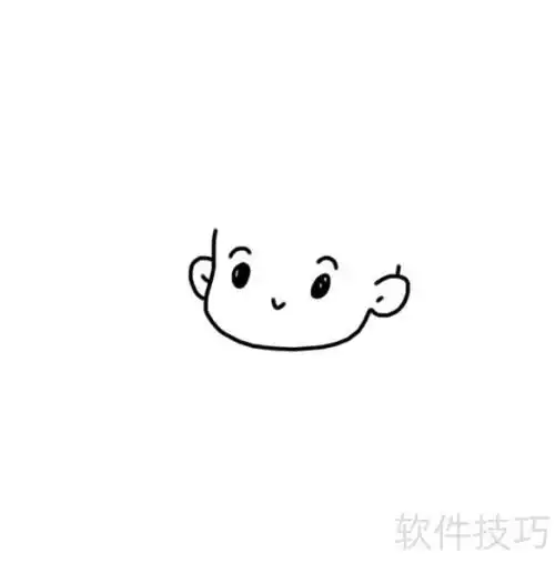 卡通人物卡通书生才子简笔画