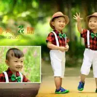 微信头像小孩与猪微信头像图片大全