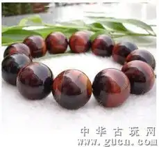 天然红虎眼石直径16mm手链