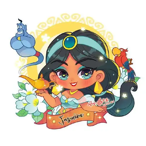 可爱风的迪士尼公主,乐佩公主甜美动人,花木兰温柔优雅