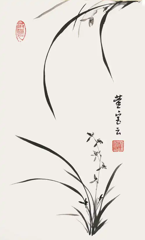 浅析董宝云国画墨兰尽显淡雅脱俗之美