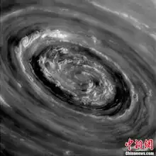 nasa拍到土星风暴云