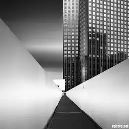 慢门曝光黑白建筑摄影作品theshapeoflight