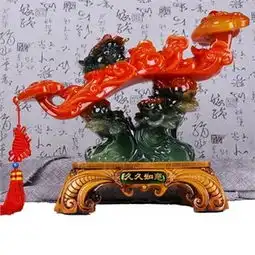 貔貅摆件大号雌雄一对天然岫玉石雕招财开光吉祥物辟邪家居饰品