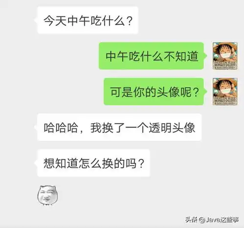 程序员微信头像超酷的微信透明头像怎么做程序员教你一行代码就搞定