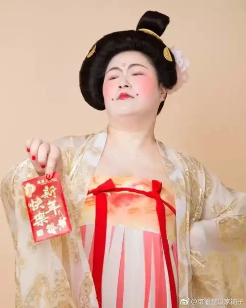 胖就该低调的活着180斤的她火了博物院都为她打call