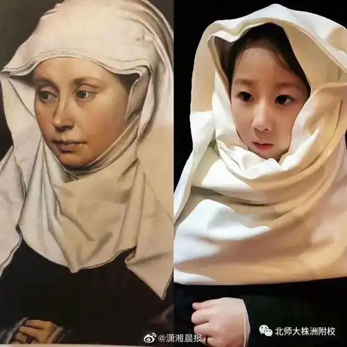 美术老师布置作业自拍模仿名画,3000小学生神作笑喷网友