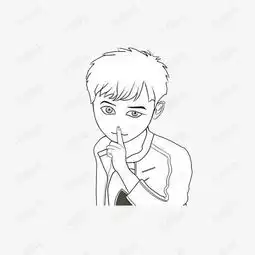 手绘男孩素材图片免费下载高清卡通手绘png千库网图片编号7661435