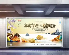 新中式地产真实房源诚信服务原创宣传展板广告模板设计图片下载psd格式素材70873543像素熊猫办公
