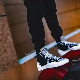 上脚属实太美黑灰sacaixnikeblazermid最新上脚美图来袭