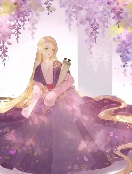 迪士尼公主化身汉服美人,白雪公主成绝色,艾莎如同画中仙子