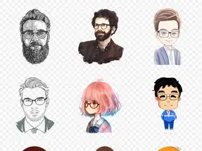 卡通儿童戴眼镜商务人物海报素材背景图片png