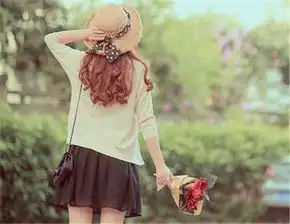 多少次梦中遇见你小清新女生图片
