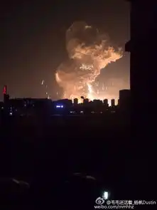 天津危险品仓库爆炸遇难人数升至17人爆炸时现蘑菇云