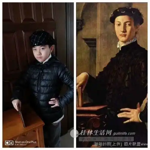 铁路西小学五3班名画模仿秀活动