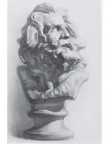 素描马赛石膏头像画法