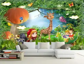 梦幻儿童房梦幻小孩房卡通背景墙壁画图片设计素材高清psd模板下载282.16mb儿童房背景墙大全