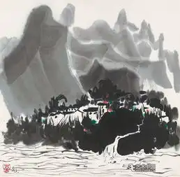 百雅轩吴冠中高山流水