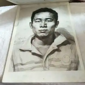 敲门砖素描风暴素描头像1