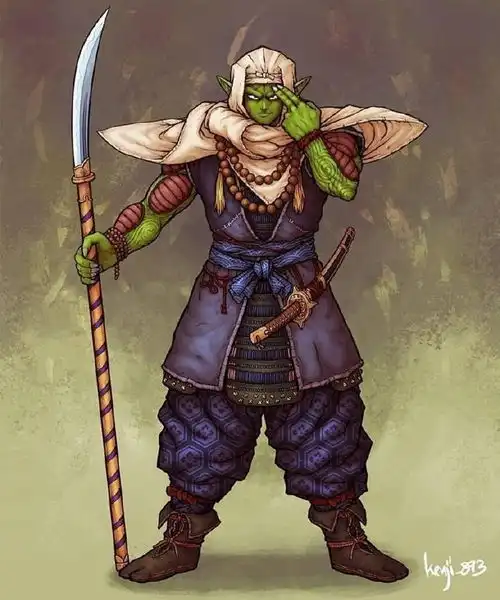 模玩控复古武士风龙珠人物插画,18号长高了