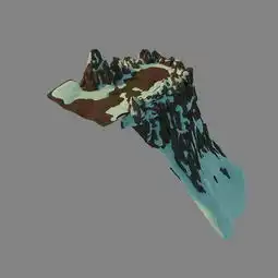 雪山山体形态模型设计素材游戏动漫模型大全14575807