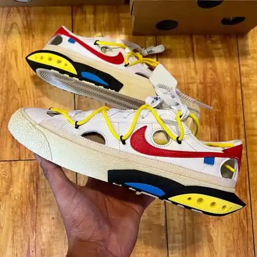 offwhitex耐克blazer后跟被切掉,结果老外网友吵起来了..