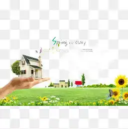 免费下载蓝天白云花草图片大全千库网png