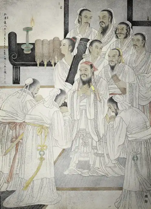 大哉孔子中国画精品展山东美术馆开展