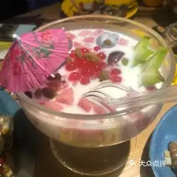 胖子龙虾海鲜烧烤花家地店的水果捞好不好吃用户评价口味怎么样北京美食水果捞实拍图片大众点评