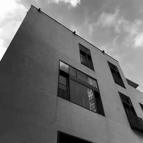 手机摄影黑白建筑